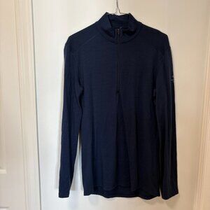 Icebreaker merino bodyfit 200 half zip thermal top medium outdoor ski hiking